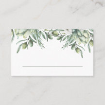 Aceitunas acuarela. Boda italiana floral elegante