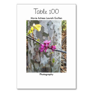 Tarjeta De Mesa Actriz de cine Laura Guillen alias Ishah