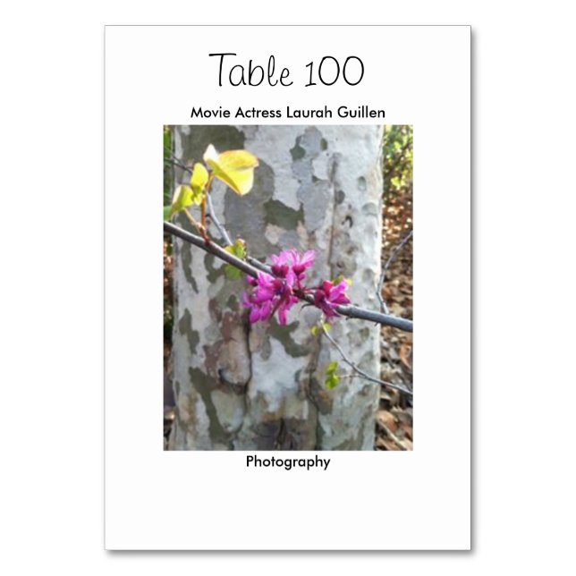 Tarjeta De Mesa Actriz de cine Laura Guillen alias Ishah (Reverso)