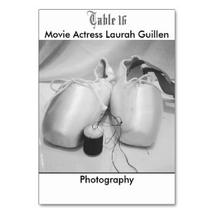 Tarjeta De Mesa Actriz de cine Laura Guillen alias Ishah