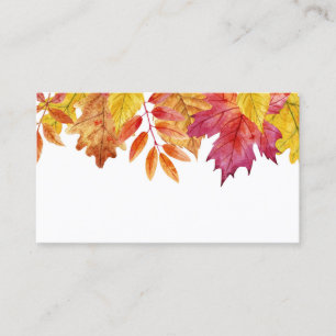 Tarjeta De Mesa Acuarela Caída Sale del Boda de otoño de Garland