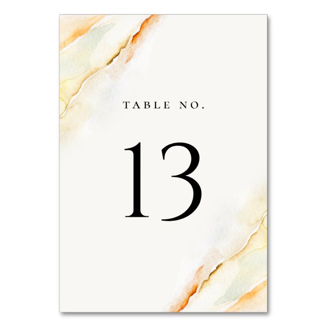 Tarjeta De Mesa Acuarela del desierto bohemio (Anverso)
