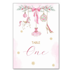 Tarjeta De Mesa Acuarela Elegante Bailarina de Cascanueces de Invi