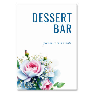 Tarjeta De Mesa Acuarela floral pastel serena