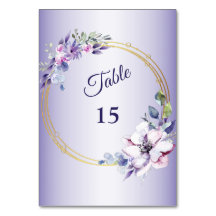 Acuarela Floral rosa Geométrica Púrpura Dorada