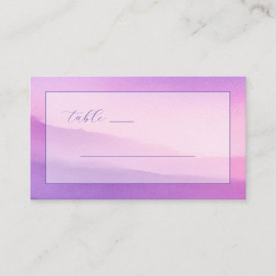 Tarjeta De Mesa Acuarela Lavanda Soñadora