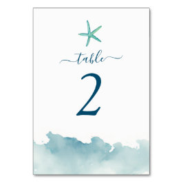 Tarjeta De Mesa Acuarela y agua