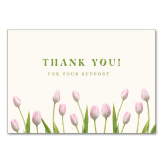 Tarjeta De Mesa Agradecimientos de corazón