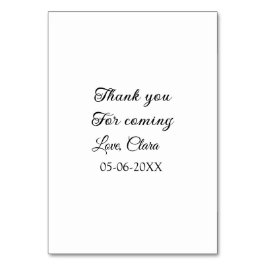 Tarjeta De Mesa agradecimientos por el mensaje de texto de añadir 