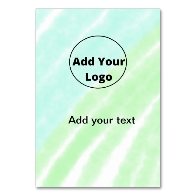 Tarjeta De Mesa agrega tu texto simple minimal personalizado agreg (Anverso)