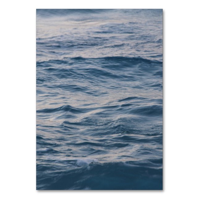 Tarjeta De Mesa Aguas de mar cerradas (Anverso)