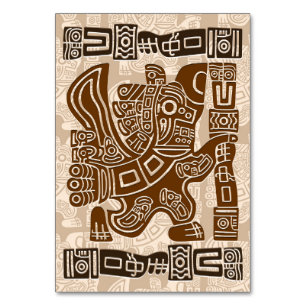 Tarjeta De Mesa Águila azteca guerrera arte tribal antiguo