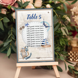 Tarjeta De Mesa Ahoy le espera una aventura náutica