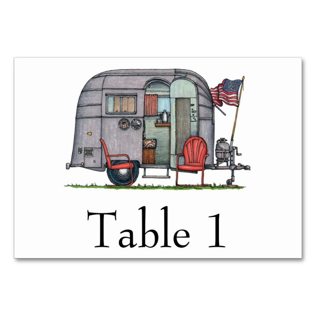 Tarjeta De Mesa Airstream (Reverso)