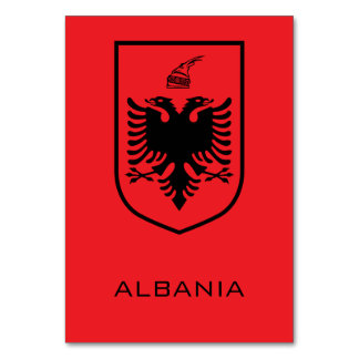 Tarjeta De Mesa Albanian National Coat of Arms Heritage Ink