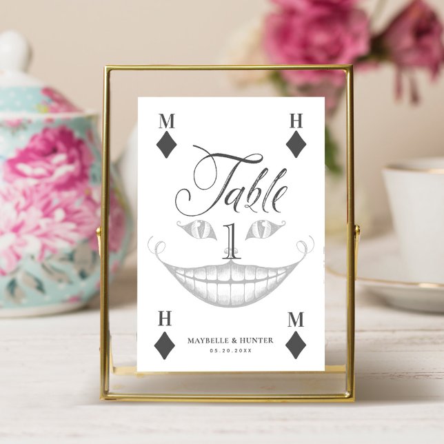 Tarjeta De Mesa Alice in Wonderland Cheshire Smile Playing Card (Subido por el creador)