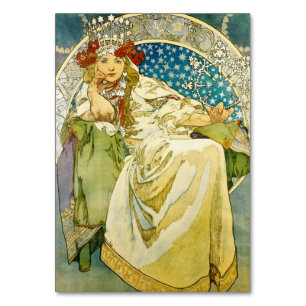 Tarjeta De Mesa Alphonse Mucha Princess Hyacinth Art Nouveau
