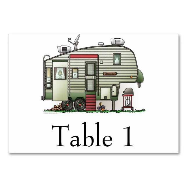 Tarjeta De Mesa Alta tecnología 5ª rueda (Reverso)