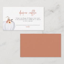 Tarjeta De Mesa AMBER Rústica moderna Pequeña Calabaza Raffle