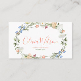 Tarjeta De Mesa Amor en flor silvestre