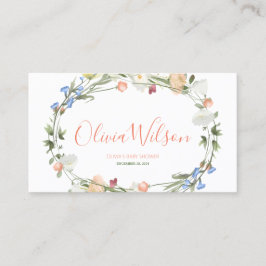 Tarjeta De Mesa Amor en flor silvestre