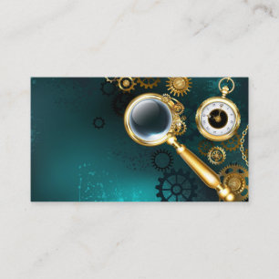 Tarjeta De Mesa Ampliador en estilo Steampunk
