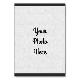 Tarjeta De Mesa Añadir su foto/diseño - Número de tabla