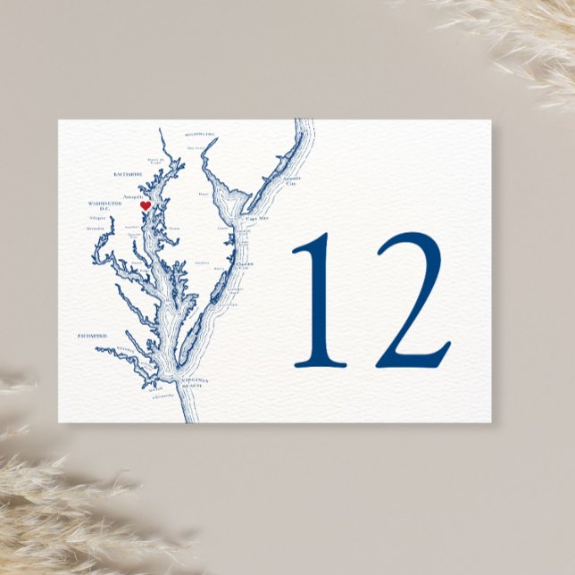 Tarjeta De Mesa Anápolis Mapa de la Bahía de Chesapeake Elegante B (Subido por el creador)