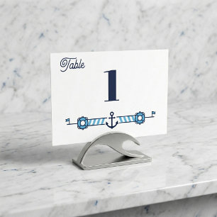 Tarjeta de mesa Ancla Náutica: Cabana Sail
