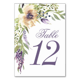 Tarjeta De Mesa Anemone Greenery Garden Floral Boho Boda moderno