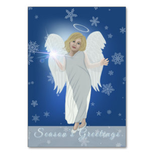 Tarjeta De Mesa Ángel de nieve
