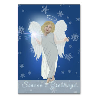 Tarjeta De Mesa Ángel de nieve
