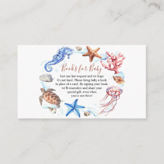 Tarjeta De Mesa Animales oceánicos bajo pedido de libro de mar