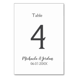 Tarjeta De Mesa aniversario de cumpleaños del organigrama del boda