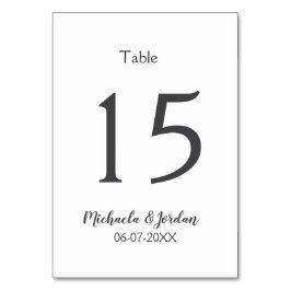 Tarjeta De Mesa aniversario de cumpleaños del organigrama del boda