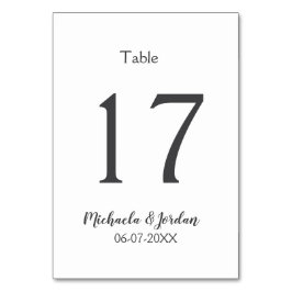 Tarjeta De Mesa aniversario de cumpleaños del organigrama del boda