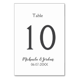 Tarjeta De Mesa aniversario de cumpleaños del organigrama del boda