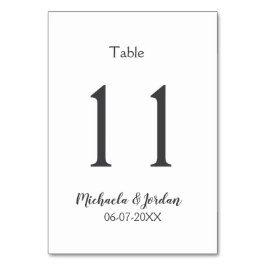 Tarjeta De Mesa aniversario de cumpleaños del organigrama del boda