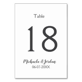 Tarjeta De Mesa aniversario de cumpleaños del organigrama del boda