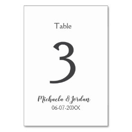 Tarjeta De Mesa aniversario de cumpleaños del organigrama del boda