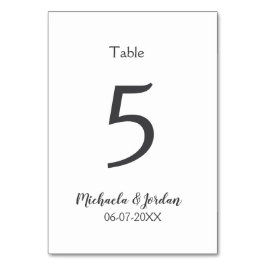 Tarjeta De Mesa aniversario de cumpleaños del organigrama del boda