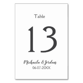 Tarjeta De Mesa aniversario de cumpleaños del organigrama del boda