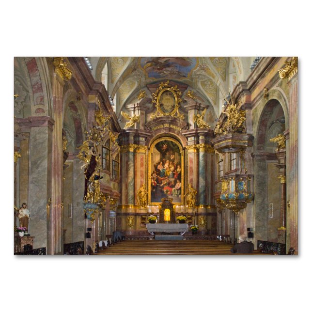 Tarjeta De Mesa Annakirche, Wien Österreich (Anverso)