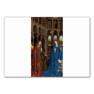 Tarjeta De Mesa Anunciación de Jan van Eyck