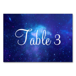 Tarjeta De Mesa Aqua Azul Centro Galáctico de la Vía Láctea Celest