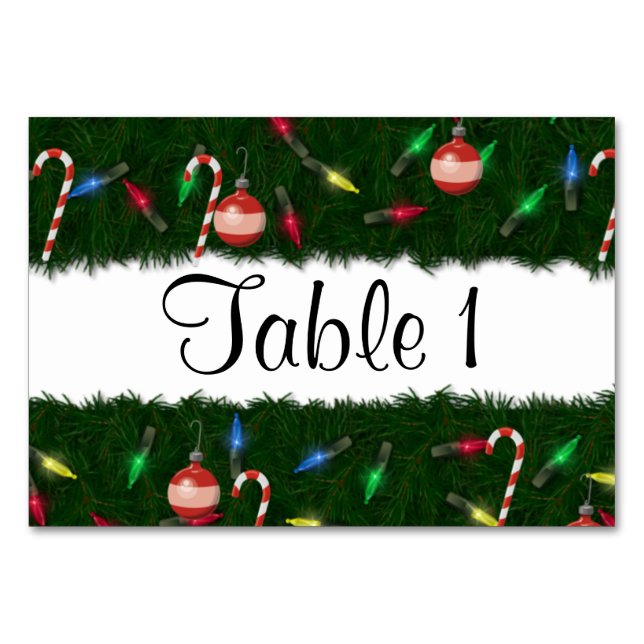 Tarjeta De Mesa Árbol de Navidad (Anverso)