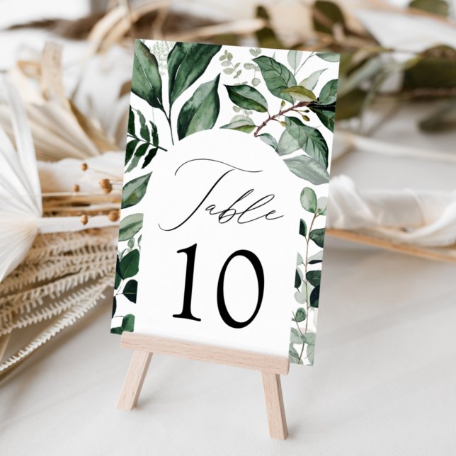 Tarjeta De Mesa Arco de Abundante Verdor para Boda (Subido por el creador)