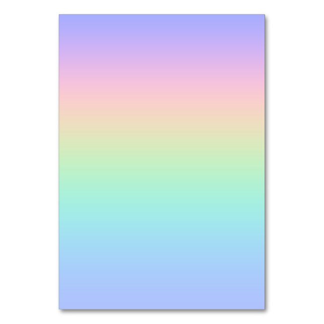 Tarjeta De Mesa Arcoiris pastoral (Anverso)