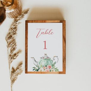 Tarjeta De Mesa ARIA Tea Fiesta 3.5"x5"