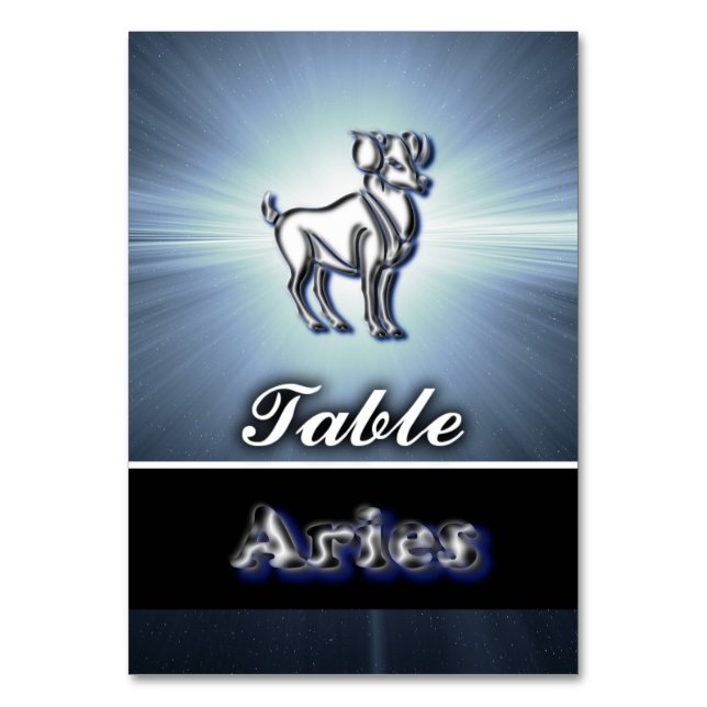 Tarjeta De Mesa Aries (Anverso)